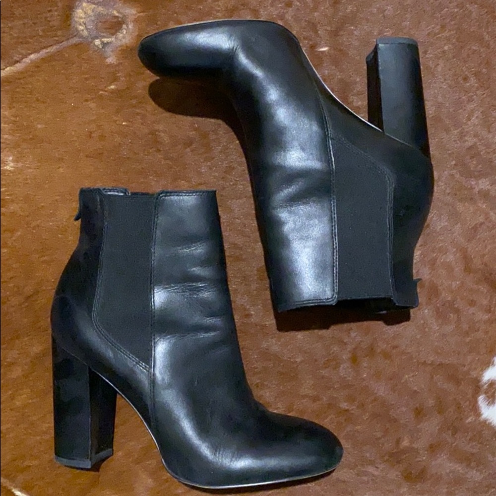 Sam Edelman Black Leather Booties
